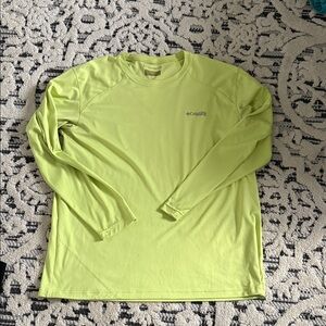 Columbia Men's Bright Green Long Sleeve Tee